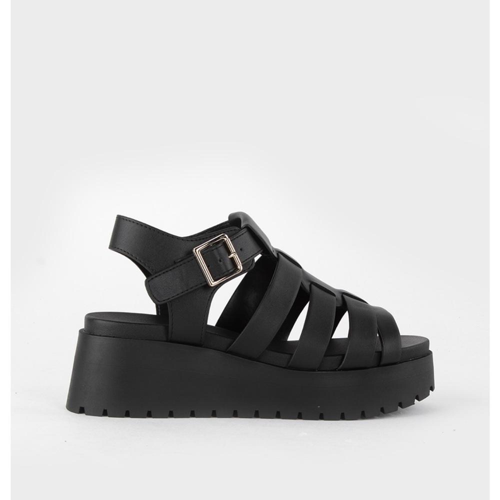 SODA Fisherman Womens Flatform Sandals - Picture 3 of 5